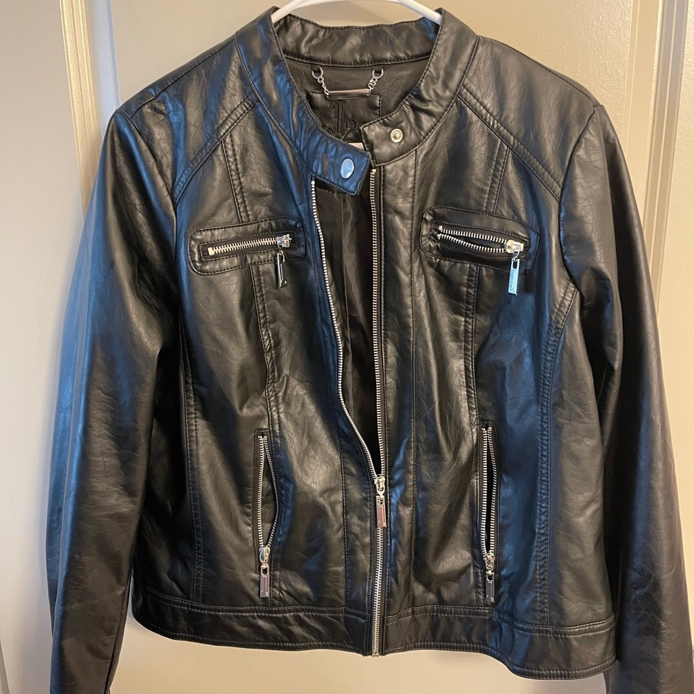 Faux leather jacket (New no tag)